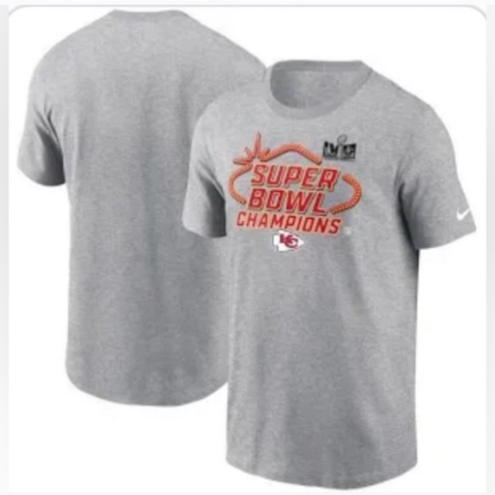 KC Chiefs Men’s Nike Super Bowl LVIII Champions Locker Room Trophy Tshirt